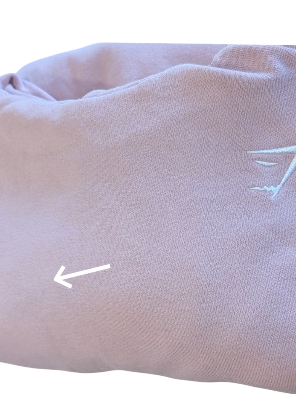 Gymshark Womens Light Pink Hooded Sweatshirt Oversized Gym Workout Gear Size XXL - Picture 5 of 6